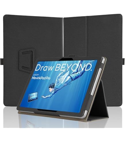 Wacom MovinkPad 11＋本体カバー＋プロペン3用グリップ Amazon | KOOLRIVER・For Wacom Pro Pen 3 グリップ フレアグリップ