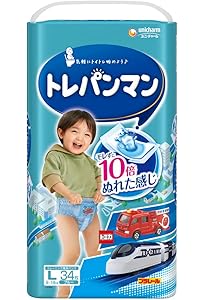 Amazon.co.jp: 【パンツ ビッグサイズ】トレパンマン男の子 トイレ