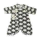 (ocean&ground)オーシャン＆グラウンド コンビ肌着 新生児 半袖 肌着 ロンパース カバーオール 短肌着 1410122 ベビー 赤ちゃん 60cm BK