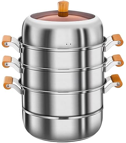 業務用　ステンレス　3段　角蒸し器　せいろ　30cm×30cm 調理器具 楽天市場】【蒸し器 ステンレス 3段 30cm】18-8ステンレス製
