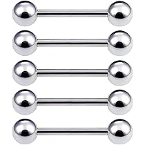 Amazon | ボディピアス 14G 16G 18G ストレートバーベル 舌ピアス 軟骨