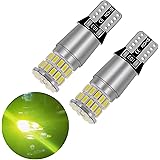 12V 24V 兼用 T10 ポジション LED トラック 車 ポジションランプ ポジション球 スモール 爆光 レモンイエロー イエロー 黄色 2個 (レモンイエロー)