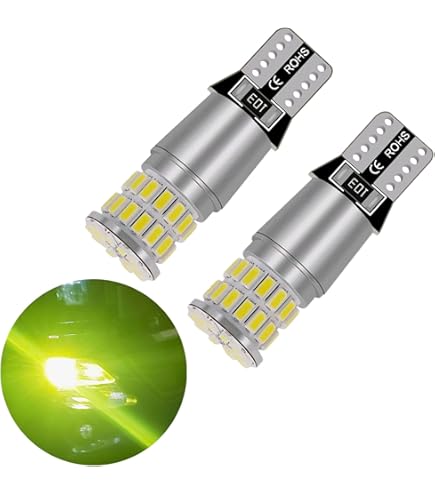 Amazon | 12/24V 450Lm H3 LED フォグランプ レモンイエロー