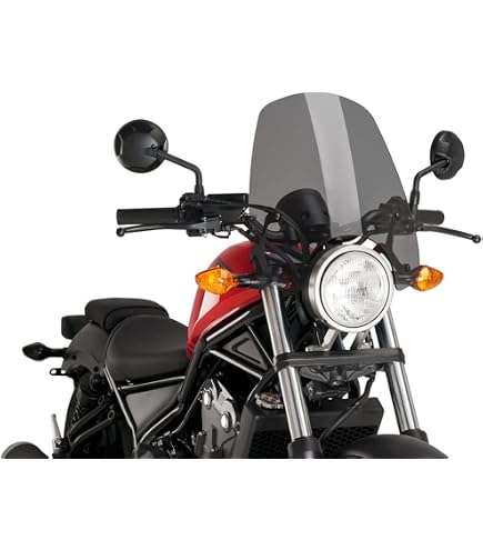 Puig New Generation Windschutzscheibe Für Honda CB650F Ab Baujahr 14 – Transparent/rauchgrau