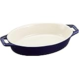 staub ストウブ 「 オーバル ディッシュ グランブルー 17cm 」 セラミック グラタン皿 オーブン 電子レンジ対応【日本正規販売品】 Dish 40508-598