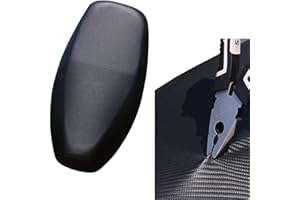 VERISSY バイク シートカバー 防水 原付 50cc 125cc スクーター サドルカバー 厚手 雨 保護カバー シート補強 補修 丈夫 撥水 汎用 被せるだけ 破れ対策 防水シートカバー 簡単装着 3D 立体 伸縮 ゴム ブラック 黒 耐久性 (M) - 1