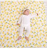 Yarssir Receiving Newborn Swaddle Blanket and Headband Set for Baby Girl and Boy (Printed Mango) [並行