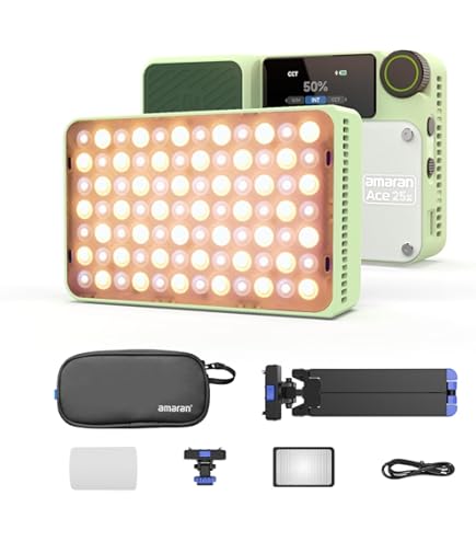 Amazon.co.jp: aputure amaran Ace 25C 25W RGB小型撮影ライト