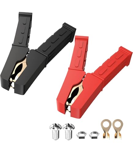 Battery Cable Clamps Spartan Power Heavy Duty Battery Jumper Cable Clamp - Single Red Clamp For Boosting Jumper Cables - Foto 4