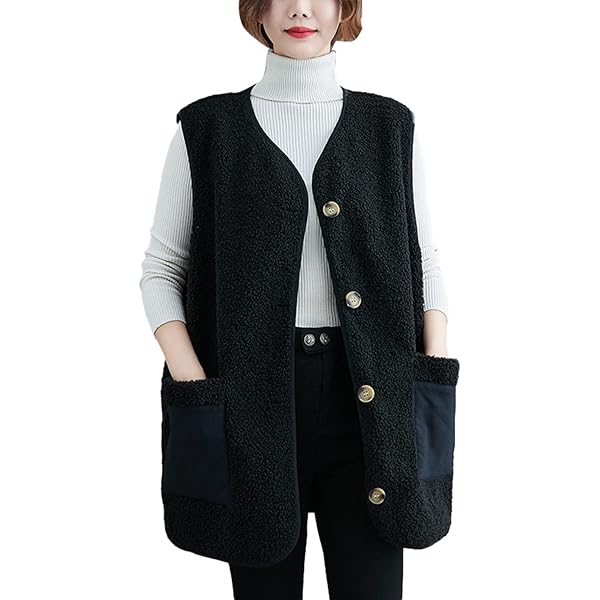 Amazon | [SHUMING]ボアベスト ベスト レディース