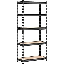 Amazon｜SONGMICS スチールラック 組立簡単 幅90×奥行40×高180cm 5段