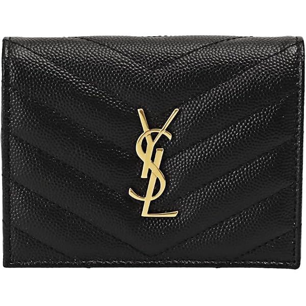 Amazon | [サンローラン] 財布 二つ折り ミニ財布 モノグラム ジップ