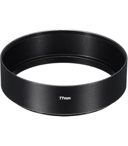 Amazon | Kenko レンズフード メタルフード 77mm ブラック 標準レンズ