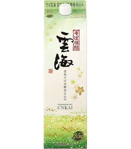 Amazon.co.jp: 雲海酒造 雲海 そば焼酎 25度 1800ml : 食品・飲料・お酒