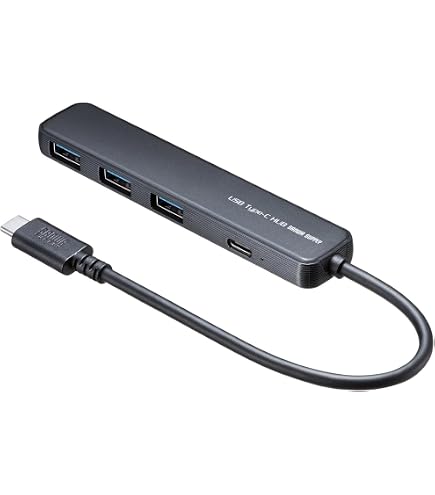 Amazon.co.jp: サンワサプライ USB Type-C 4ポートスリムハブ USB