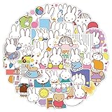 50枚forミッフィーステッカー セットかわいいアニメステッカー forミッフィー シール アウトドアブランド シール落書き防水ステッカー可愛い おしゃれステッカーDIY スノーボード スーツケース ギター 車 自転車 水筒 スケートボード バイク ヘルメット パソコン 携帯ノート ステッカー