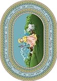 Joy Carpets Kid Essentials Infants & Toddlers Oval Mary's Lamb Rug Multicolored 7'8 x 10'9 [並行輸入品]