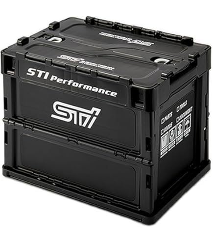 Amazon.co.jp: SUBARU【スバル純正】STI【折りたたみコンテナ Mサイズ  