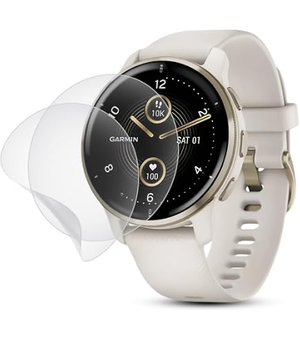 Amazon | 【2 枚セット】 GARMIN Venu 2 用の フィルム 液晶 保護