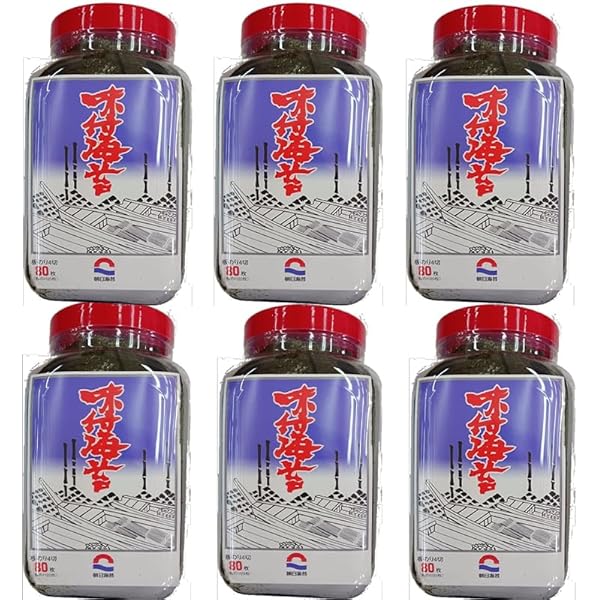 Amazon.co.jp: 朝日 味付けのり 100（全型4切25枚）6個入り