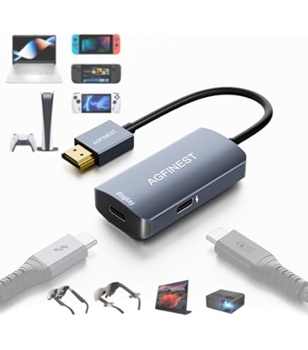 Amazon.co.jp: Lwuckbarrt HDMI to Type C 交換アダプター【4K@60Hz+PD
