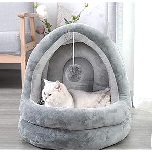 猫ハウス 冬 猫用ベッド 猫 ドーム型 ベッド 犬小屋 可愛い 柔らか 水洗え 滑り止め 小型犬 キャット ペット小屋…