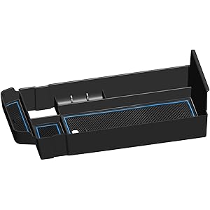 [LFOTPP] 新型 マツダ CX-30 専用 コンソール ボックストレイ MAZDA CX30 収納トレイ HDMIポート USBポート使用可 AWD 2WD 車種専用設計 ラバーマット付き (ブルー)