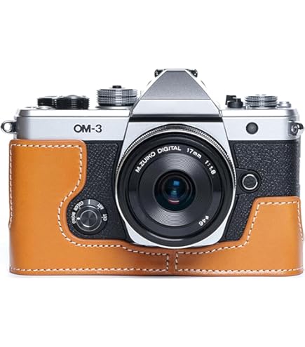 Amazon | オリンパス OM-3用 ハンドルレザーケース カメラバッグ