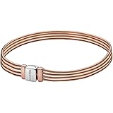 PANDORA REFLEXIONS Multi Snake Chain PANDORA Rose Charm Bracelet