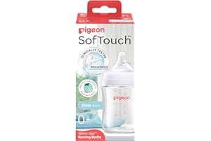 PIGEON SOFTOUCH BPP NURSING BOTTLE GLASS 160ML LOGO