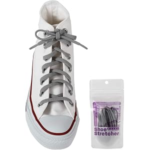 伸びる 靴紐 ゴム 靴ひも 【日本製 青白くない ゴムっぽくない伸びる靴紐】 Shoe Stretcher シューストレ…