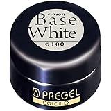 プリジェル ジェルネイル プリジェル ジェルネイル カラーEX ベースホワイト100 4ｇ カラージェル UV/LED対応