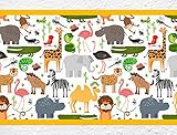 i-love-wandtattoo b-10001保育園壁デカールBorder " Safari "の子の部屋ステッカーBoy Girl Baby Height: 5.91"; Width: 196.