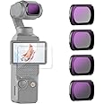 NEEWER Magnetic ND Filter Set for Pocket 3, Set of 4: ND4/ND8/ND16/ND32 Dimming Filter, Multi-layer Coating, HD Optical Glass, Action Camera Filter, Compatible for DJI Osmo Pocket 3 Creator Combo