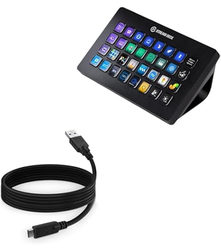 Amazon.co.jp: BoxWaveケーブル Elgato Stream Deck XL対応 - USB-C to