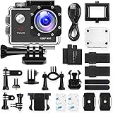 Victure アクションカメラ 1080PフルHD WiFi機能搭載 1200万画素 30M防水 水中カメラ 2インチ液晶画面 170度広角レンズ 充電可バッテリー付き バイク自転車と車に取り付け 多種アクセサリー付き スポーツカメラ 日本語取扱説明付き