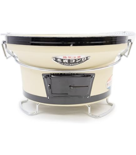 Amazon.co.jp: ポーラスセラミックス炭火コンロ長角七輪 BQ8F 2~4人用