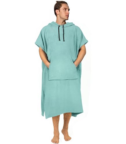 Dock & Bay Adult Hooded Poncho Towel – Quick Dry, Deep Pockets, Includes Carry Bag, S/M/L Sizes
