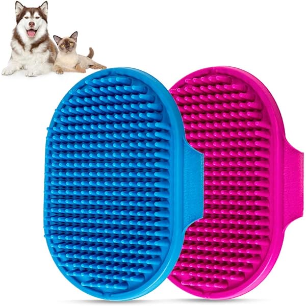 Hunde-Badebürste Set – 3-teilig, Mit Verstellbarem Ring Für Einfaches Shampooieren