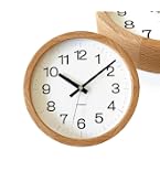 Amazon.co.jp: KATOMOKU muku clock 4 ナチュラル km-57NA 掛け時計