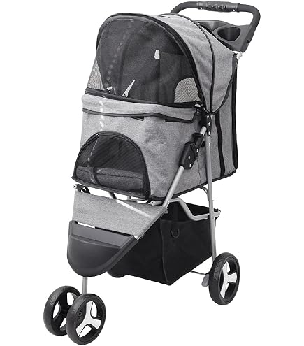 Amazon.co.jp: My Baby Pet Life 折りたたみ ペットカート (広い視界