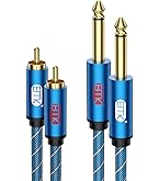 Amazon | オーディオテクニカ ステレオケーブル (RCAピン×2 - φ6.3mm