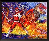 uhomateスーパーヒーローMighty Morphin Power Rangers壁装飾Vincent van Gogh starry nightポスターホームキャンバス壁アート印刷記念ギフトベビ