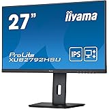 iiyama モニター ディスプレイ 27インチ フルHD IPS方式 高さ調整 角度調整 縦回転 HDMI DisplayPort D-sub 全ケーブル付 3年保証 国内サポート XUB2792HSU-B5