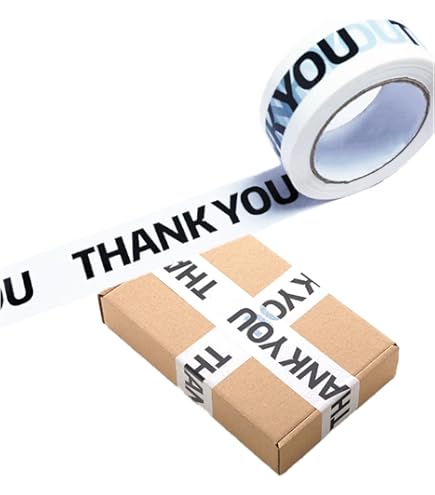 Amazon.co.jp: 柄入りクラフトテープ THANK YOU 45mm幅×50m巻 大字 1巻