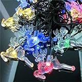 ELK Solar Panel String Light 4.8M/15.7ft Romantic Lamps for Outdoor Home Garden Party Xmas New Year 