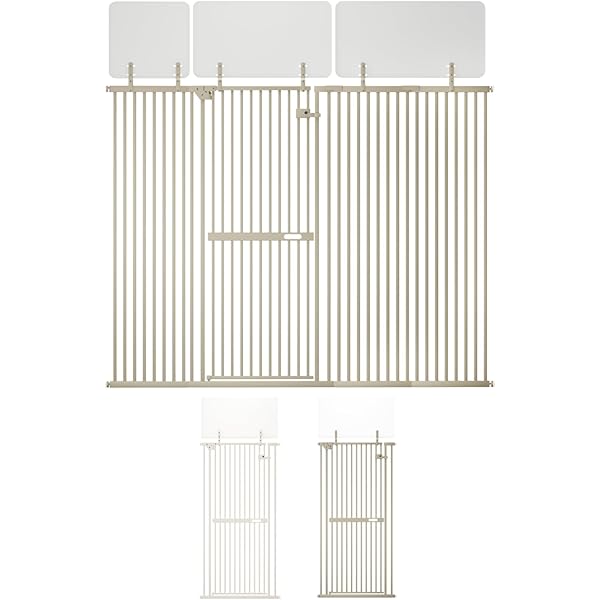 Amazon.co.jp: LIFAXIA ペットゲート 猫 135cm ドア付き ハイ