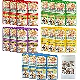 いなば ツインズ 総合栄養食 80g(40g×2) 5種類×3(計15個) くまねこ本舗オリジナル猫柄ミニ保存ジッパー袋付き セット