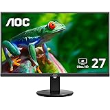 AOC U2790VQ 27" 4K 3840x2160 UHD Frameless Monitor, IPS, 5ms, 1 Billion+ Colors, 108% sRGB, VESA