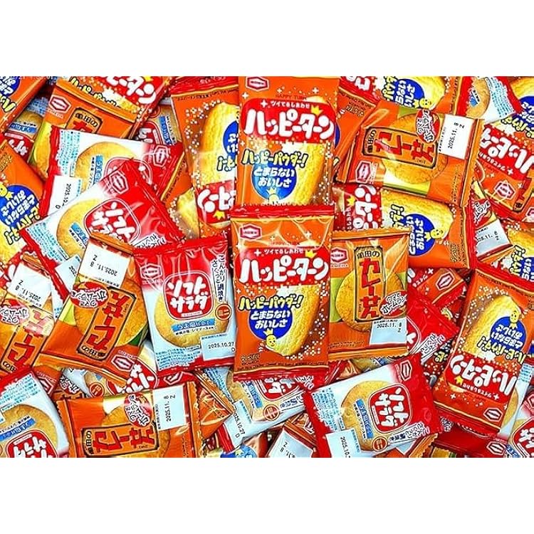 Amazon.co.jp: 亀田製菓 詰め合わせ 5種90袋 個包装 業務用 ハッピー